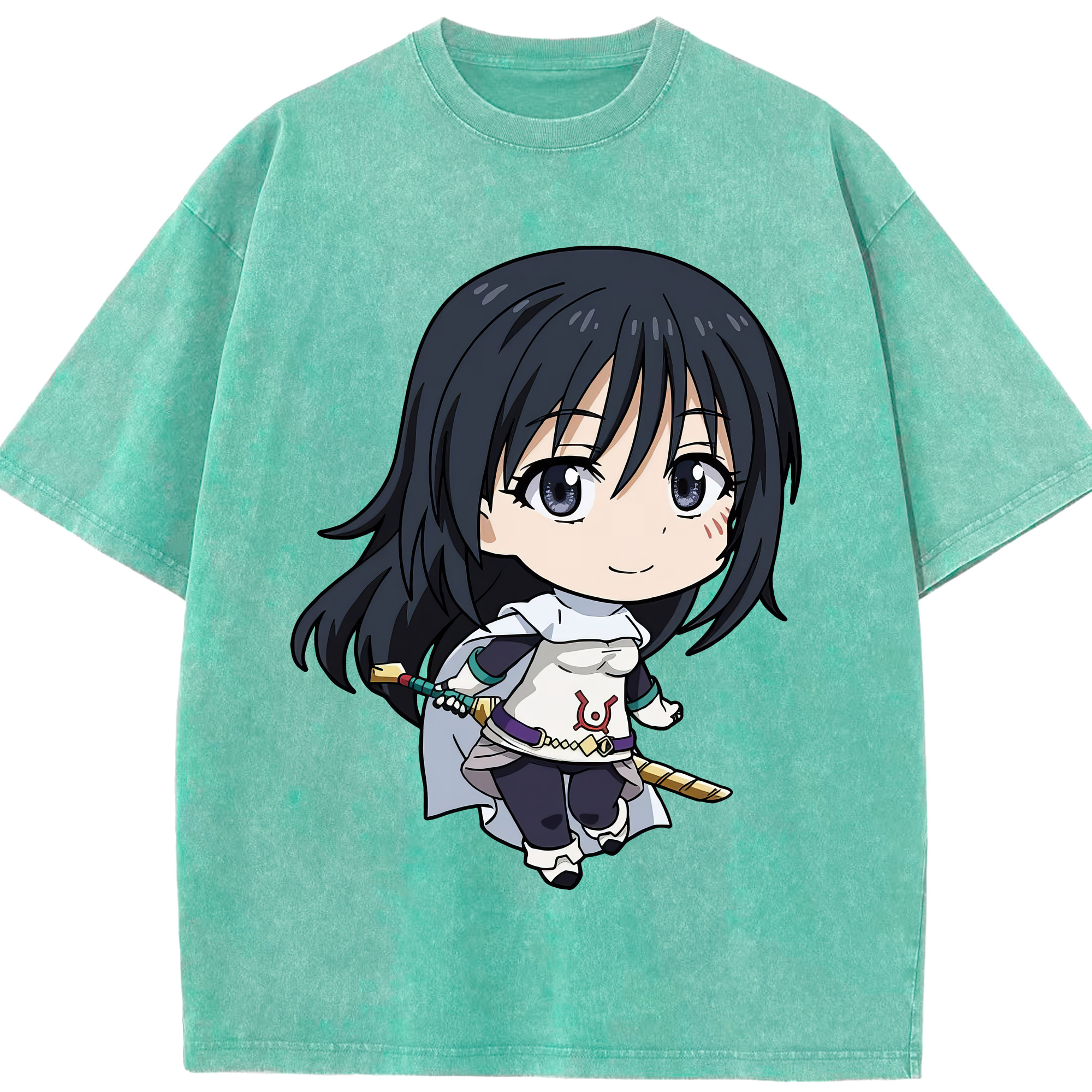 （画像用） 転スラ Regarding Reincarnated to Slime 綿100% ヴィンテージ風 半袖Tシャツ（フロントプリント）